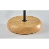Adesso Brielle Table Lamp Black: Rustic Elegance, 16" Tall, ETL Listed, Metal Base, Polyester Shade - 3 of 3