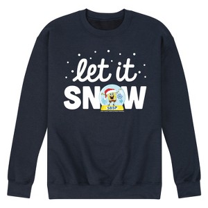 Men's - SpongeBob SquarePants - Let It Snow Graphic Fleece Sweatshirt - 1 of 4