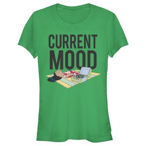 Juniors Womens Lilo & Stitch Current Mood T-Shirt - 1 of 4