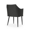 Set of 2 Outdoor Patio Dining Chairs, All-Weather PE Rattan Chairs, Iron Frame Wicker Dining Chairs with Waterproof Fabric Cushion, Armrests - 4 of 4
