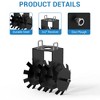 2 Pcs Disc Harrow Implements for ATC UTV, 15.7" Wide Food Plots Disc Harrow Plow Scraper Blade with 2" Receiver for Improving Soil Quality Crop Yield - 4 of 4