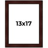 PosterPalooza | Distressed Brown Picture Frame - UV Acrylic, Foam Board Backing, Hanging Hardware - 2 of 4