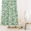 Deny Designs Alilscribble Abstract Shower Curtain Green - image 2 of 3