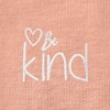 Dalix Be Kind Embroidered Cotton Relaxed Fit Short Sleeve Crewneck Tee Shirt Women - 4 of 4