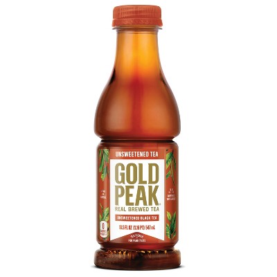 Gold Peak Unsweetened Iced Tea - 18.5 fl oz Bottle