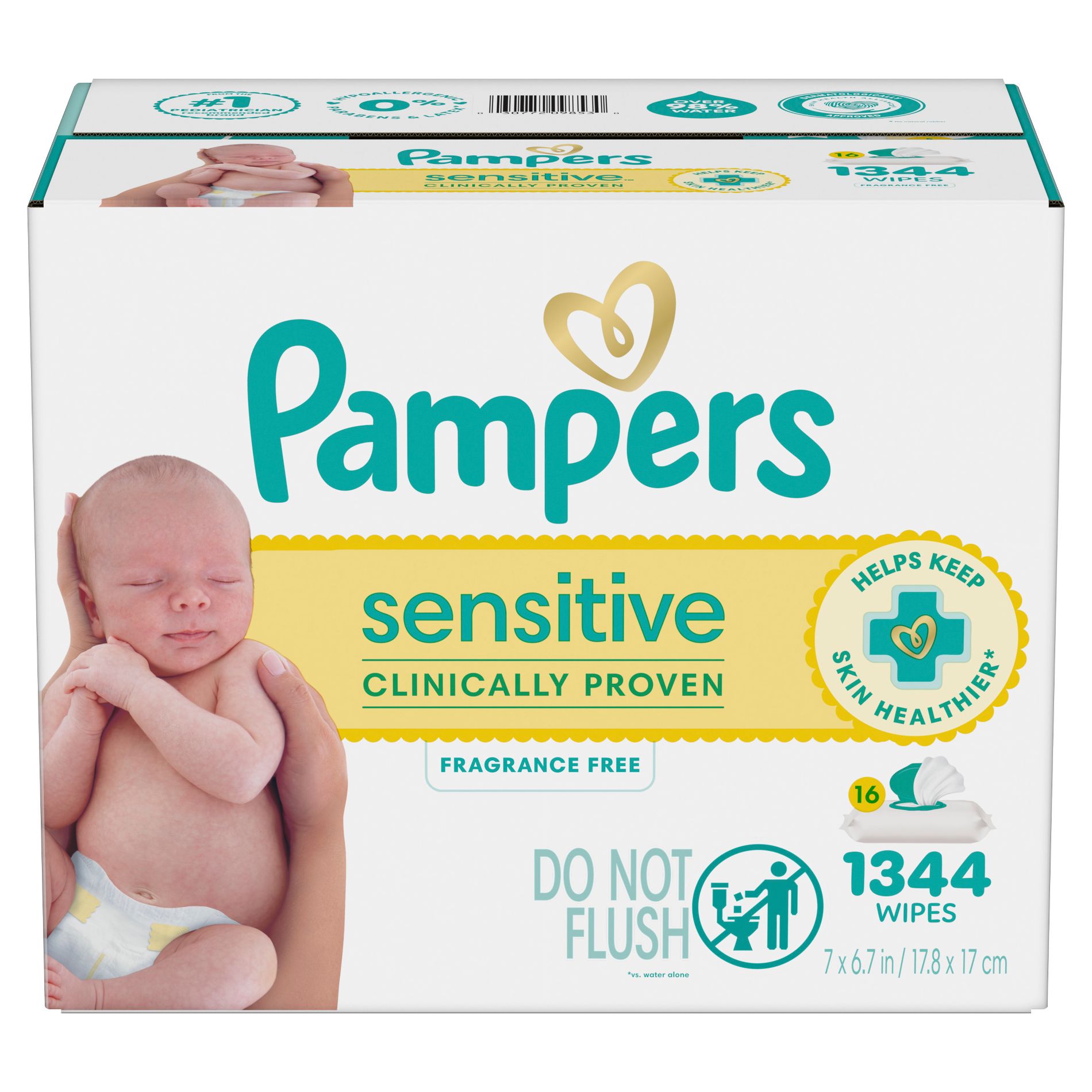 Pampers Sensitive Baby Wipes (Select Count)