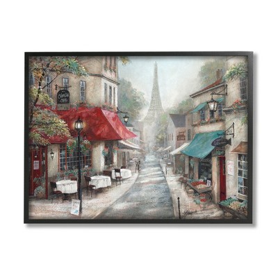 Stupell Industries Parisian City Streets Traditional Countryside Bistro Architecture