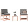 vidaXL Patio Lounge Set - 3 Piece Garden Furniture - Solid Douglas Wood - Outdoor/Deck/Backyard - 2 of 4