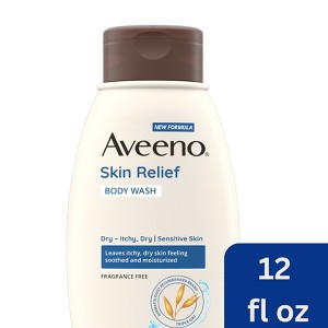Aveeno Skin Relief Body Wash - Fragrance Free - 12oz - 1 of 4