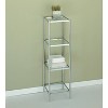 Organize It All Four Tier Bath Shelf Chrome : Microfiber, Machine Washable, Non-Slip Backing - 2 of 4