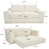 Lycvki Convertible 2-in-1 Design Sofa with Memory Foam and Steel Frame - 3 of 4