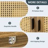 NicBex 30"/31.5"/47.25"/53.5" Rattan Sideboard,Kitchen Storage Cabinets with Rattan Doors and Shelves for Kitchen and Dining Room,Brown - 4 of 4