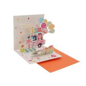 Unique Bargains Greeting Card Assorted Color 5.9"x5.9"x0.4" 1 Pc - 1 of 3