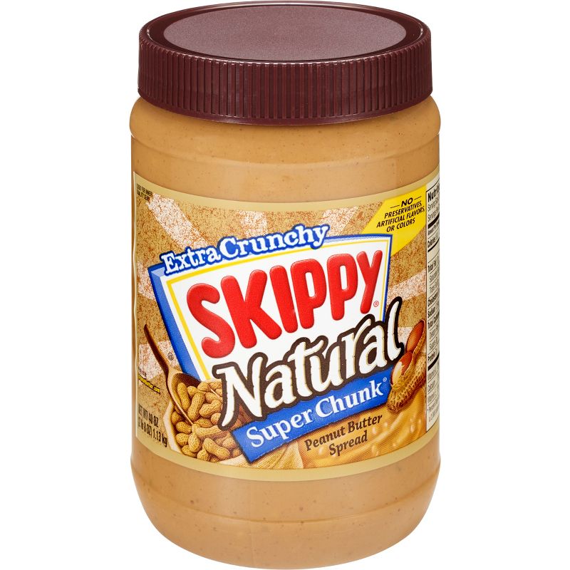 Skippy Natural Chunky Peanut Butter - 40oz, 1 of 18