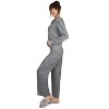 Memoi Women's Leopard Print French Terry Cloth Lounge Hoodie - 2 of 4