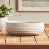 Plum & Post 5" x 16" Chryssa Ceramic Matte Decorative Bowl Centerpiece for All Seasons - 4 of 4