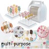 4 Pack Portable Cake Pop Holder Boxes with Clear Window, White Cakesicle Display Stand - 4 of 4