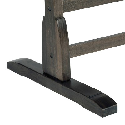 Turn-of-the-Century Distressed Black Solid Wood Adjustable Drafting Table