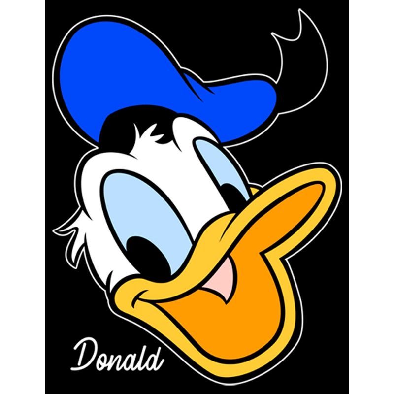 Men's Mickey & Friends Donald Duck Big Face T-Shirt, 2 of 6