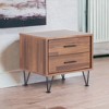 Okak Retro Tall Dresser for Bedroom with 5 Stylish Drawers,Wide Storage Chest of Drawers Nightstand for Closet Bedside Living Room Hallway - 4 of 4