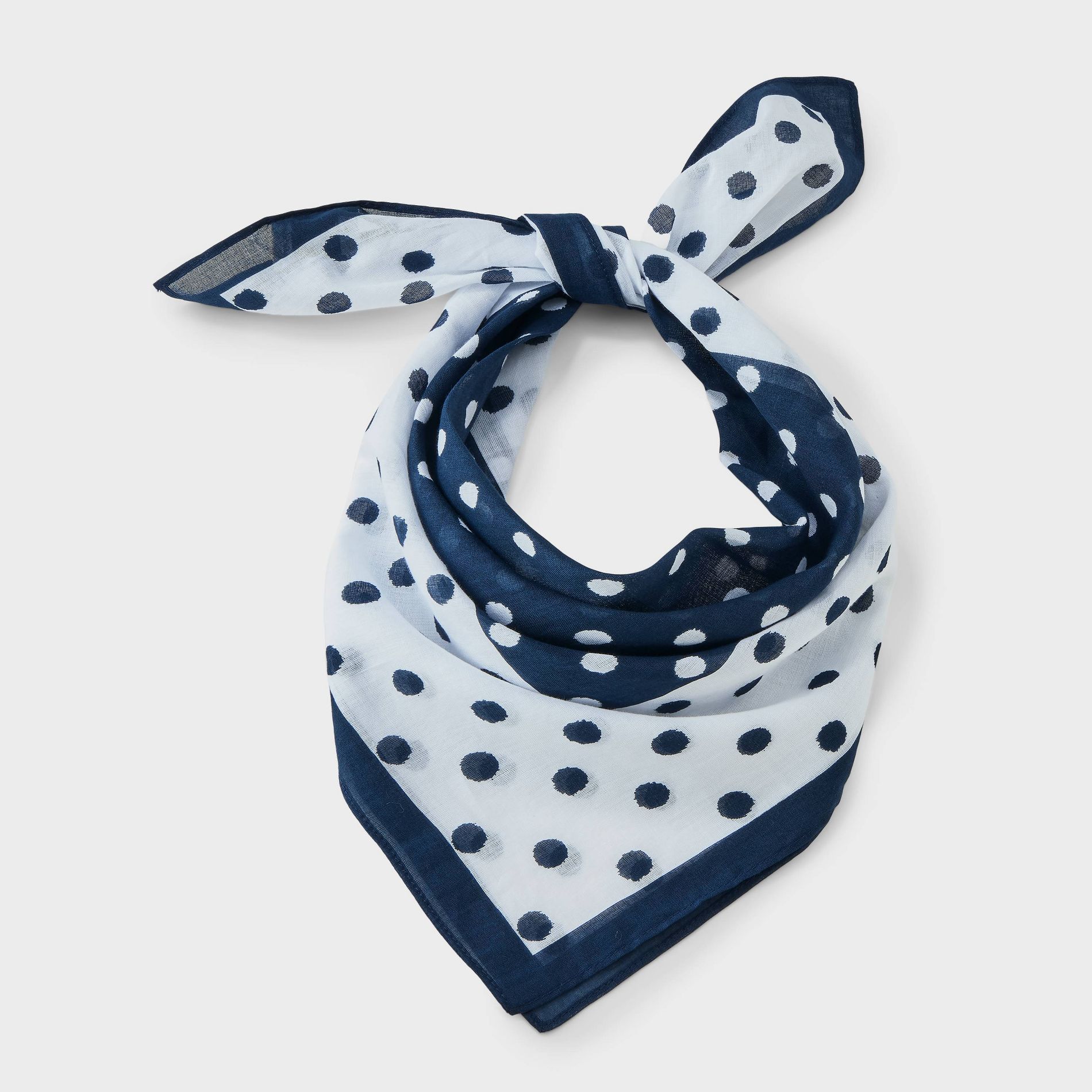 Polka Dot Print Scarf - A New Day™ Black/White