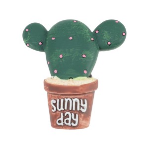 Unique Bargains Magnetic Fridge Decal Dark Green Brown 1 Pc - 1 of 3