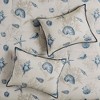 Okak Queen/King 7-Piece Ocean-themed Cotton Sateen Bed Comforter Set with Decorative Pillow,Comfortable Quilt Bedding Sets,Machine Washable - 3 of 4