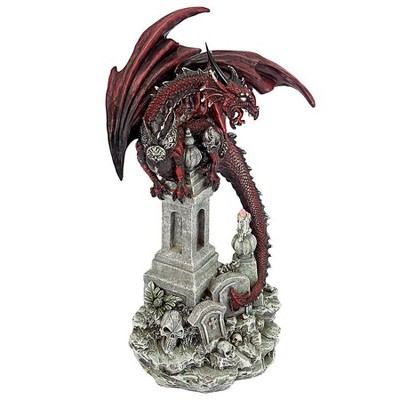 Design Toscano Warrior Dragon of the Necropolis Gothic Cemetery Statue