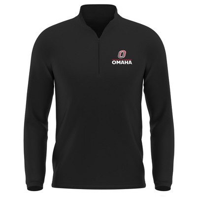 Men's University of Nebraska at Omaha Adult Active Sport 1/4 Zip Pullover Left Chest Logo