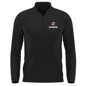 Men's University of Nebraska at Omaha Adult Active Sport 1/4 Zip Pullover Left Chest Logo - 1 of 4