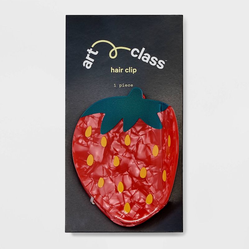 Girls&#39; Strawberry Claw Clip - art class&#8482; Red, 3 of 7