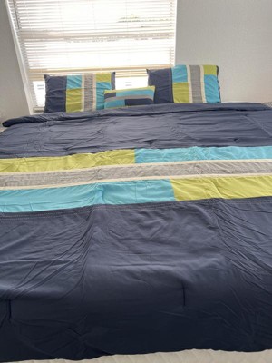 Mi Zone - Pipeline Comforter Set - Full/Queen - Navy