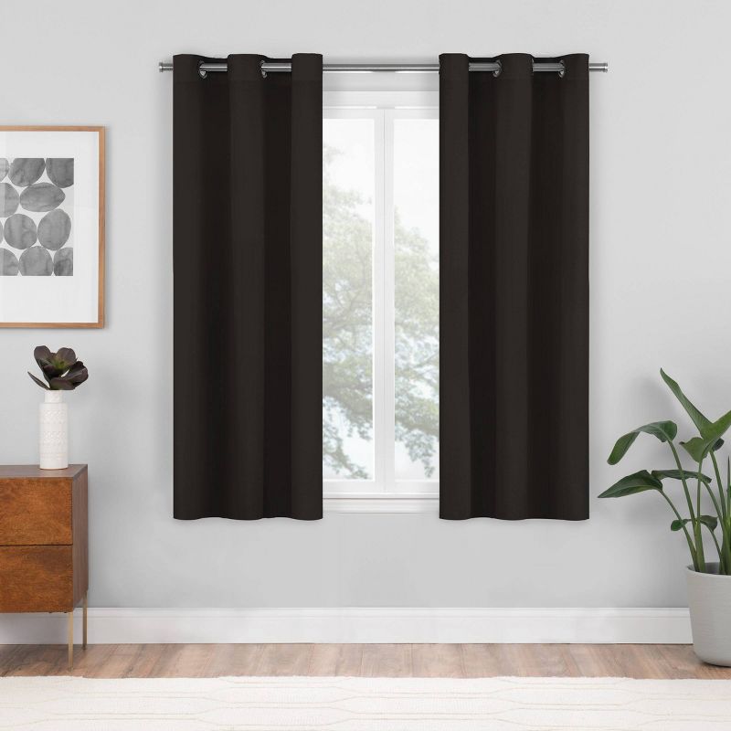 2pk Blackout Shadow Window Curtain Panels - Eclipse, 4 of 17
