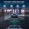 SUGIFT 1080P Dual Dash Cam with Night Vision, Loop Recording, G-Sensor & 3" LCD – Front and Inside Car Camera for Driving Safety - 3 of 4