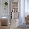 NicBex 71.1 Inch Kitchen Pantry Storage Cabinet with Open Shelves,2 Door Cabinets for Dining Room,Bathroom,Kitchen - 3 of 4