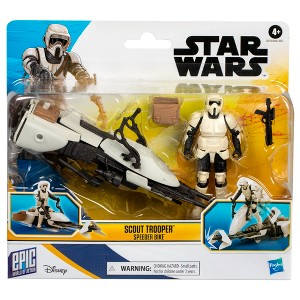 STAR WARS Epic World of Action Scout Trooper & Speeder Bike, Action Figure & Vehicle - 1 of 4