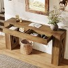 Tribesigns 63-Inch Long Console Table, Farmhouse Entryway Table with 2 Drawers for Entrance, Hallway, Living Room - 4 of 4