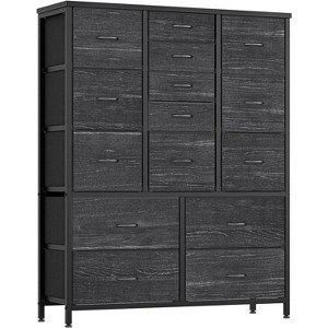 15 Drawers Dresser, Tall Dressers for Bedroom, Large Chests of Drawers, Fabric Storage Dresser Organizer Unit for Closet, Hallway, Living Room - 1 of 4