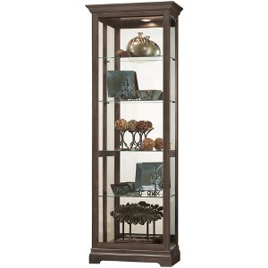 Howard Miller 680673 Brantley Iii Curio Cabinet 680673 Aged Auburn - 1 of 2