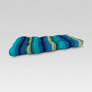 Outdoor Wicker Loveseat Cushion - Jordan Manufacturing - 1 of 2