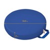 ECR4Kids Mobile Cushion Cart and SoftZone Round Floor Cushion, Flexible Seating - 3 of 4