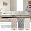 YOOCOZZ Corduroy Sectional Sofa with Wide Seat, Chaise Lounge, Cup Holders and USB Charging Ports - 3 of 4