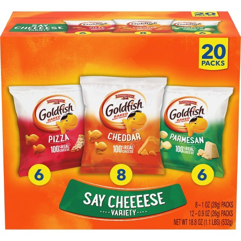 Pepperidge Farm Goldfish Say Cheese Variety Packs - 18.8oz/20ct : Target