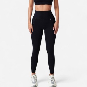 Anna-Kaci Active Women's High Waist Full-Length Seamless Leggings with Ultra-Stretchy Fabric - 1 of 4