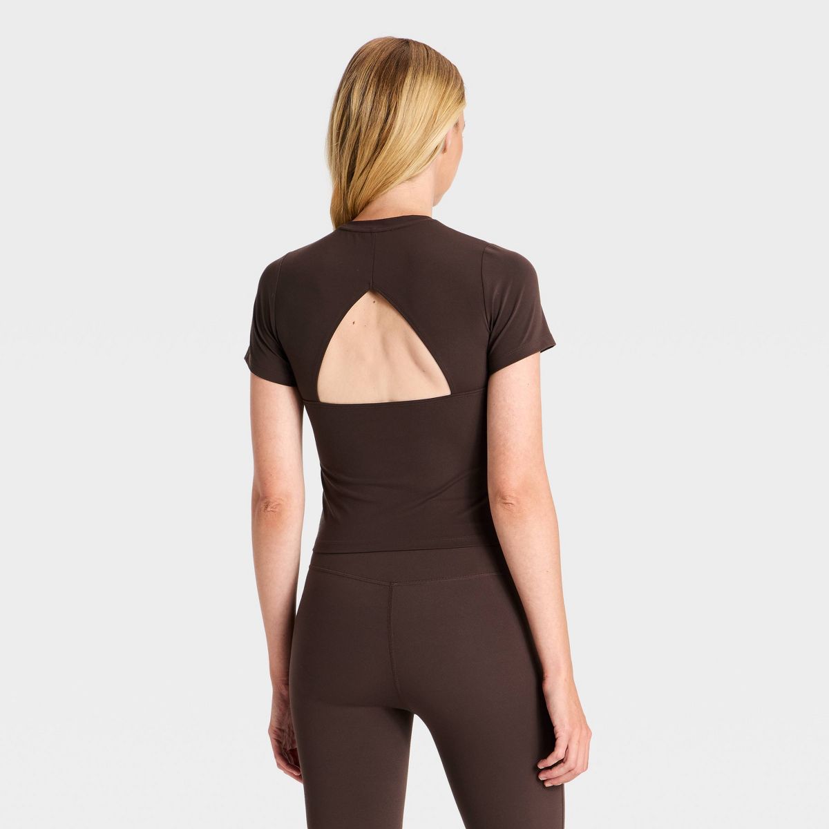 Women's Short Sleeve Everyday Soft Open Back T-Shirt - All In Motion™ - thumbnail 2