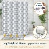 LunaLulinlk Weighted-Hem Fabric Bathroom Curtain, Water-Repellent - 4 of 4