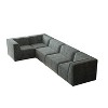 106” Chenille L-Shaped Sectional Sofa: 5-Piece Modular, Foam-Filled, Luxury Design - Perfect for Living Room and Bedroom - 4 of 4