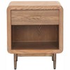 Side Table Brown 20.1"H – Modern Square MDF & Steel Table With Drawer & Shelf By Zuo Modern - 3 of 4