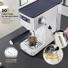 Coucheta Compact Espresso Machine - 20 Bar Professional Pressure with Steam Frother & Removable Tank for Latte & Cappuccino at Home - 2 of 4