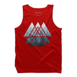 Men's Design By Humans Misty Forest Sacred Geometry By Maryedenoa Tank Top - 1 of 3